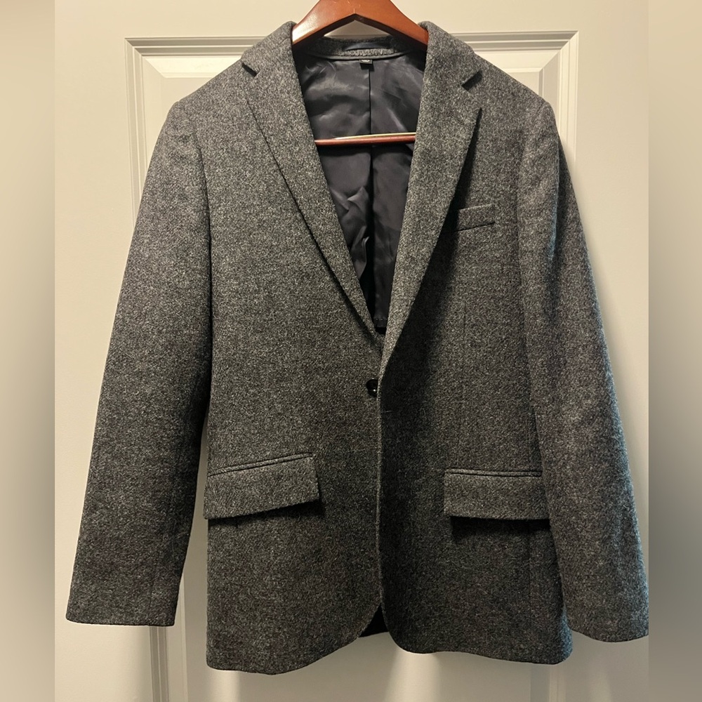 Men’s J. Crew 36S Tweed Dark Gray Sports Coat